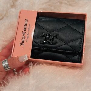Black leather juicy couture wallet